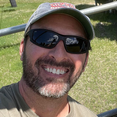 Selfie with sunglasses and hat